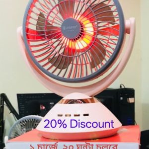 Joy Super JY-2570 Professional 6 Battery Rechargeable Fan